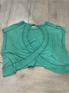 Free People Women’s Green My Time Tee | Size Small